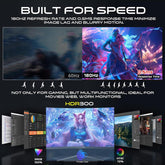 GAMEON GOC27Q180VA Pro Series 27" 2K 180Hz 0.5ms Curved Gaming Monitor